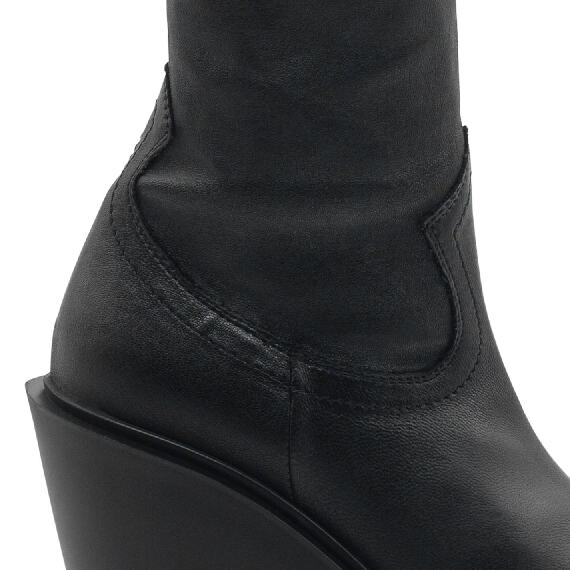 Tetrix Black Stretch Half Boots 