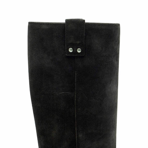 Fray Dark Brown Tubular Boots