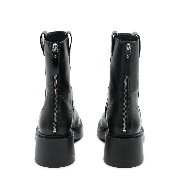 Fray Black Half Boots