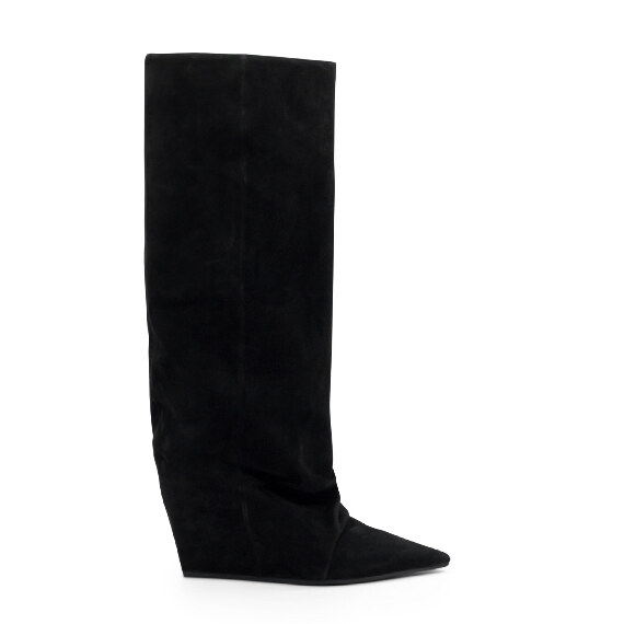 Cocoon Minimal Black Tubular Boots