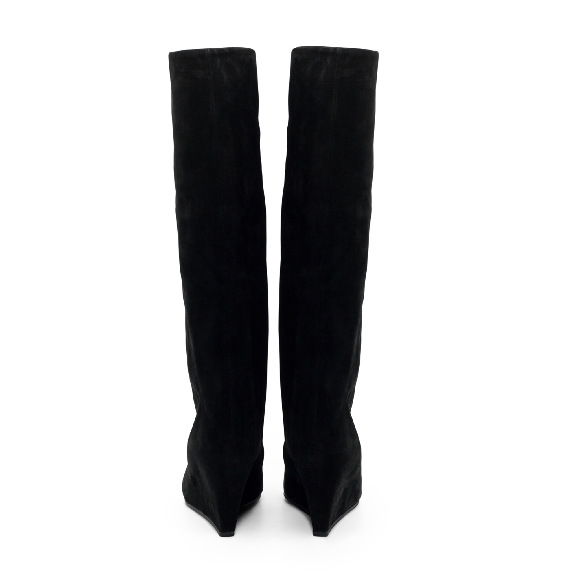 Cocoon Minimal Black Tubular Boots