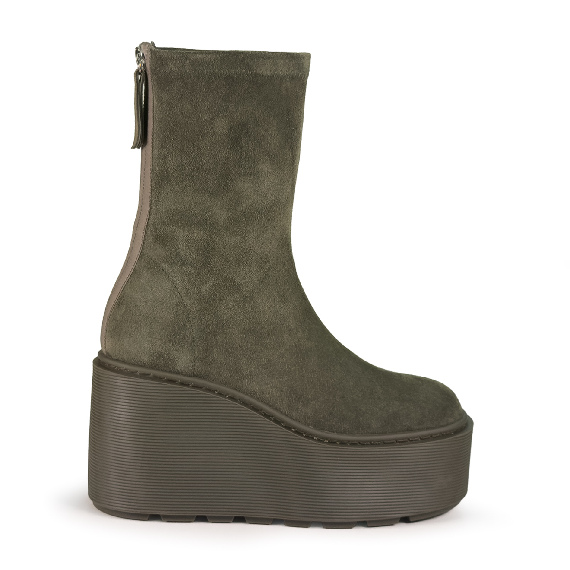 F20 Zeppa Stripy_ Zip ankle boots military green Vic Matie