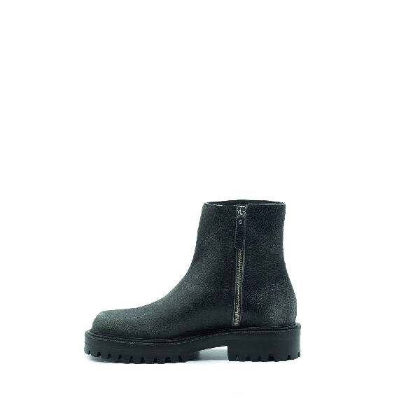 Car Grey Biker Boots