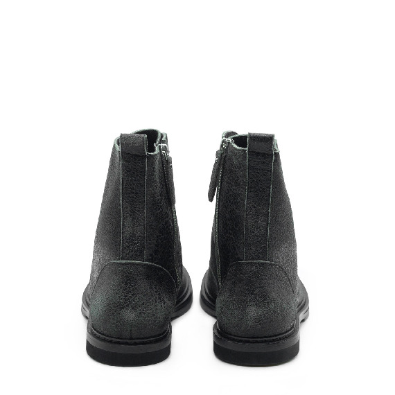 Gentleman Black Lace-Up Half Boots