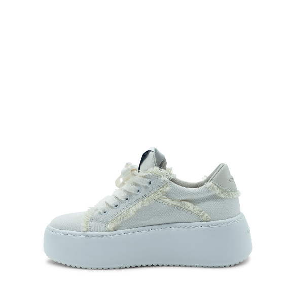 Wave  fringes ecrù shoe 