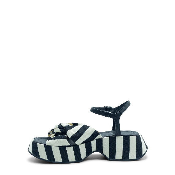 Mini Yoko sandalo marine nero/bianco