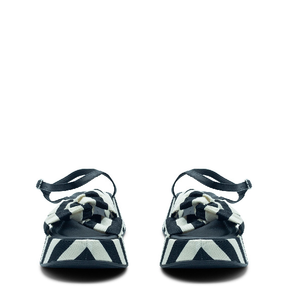 Mini Yoko sandalo marine nero/bianco