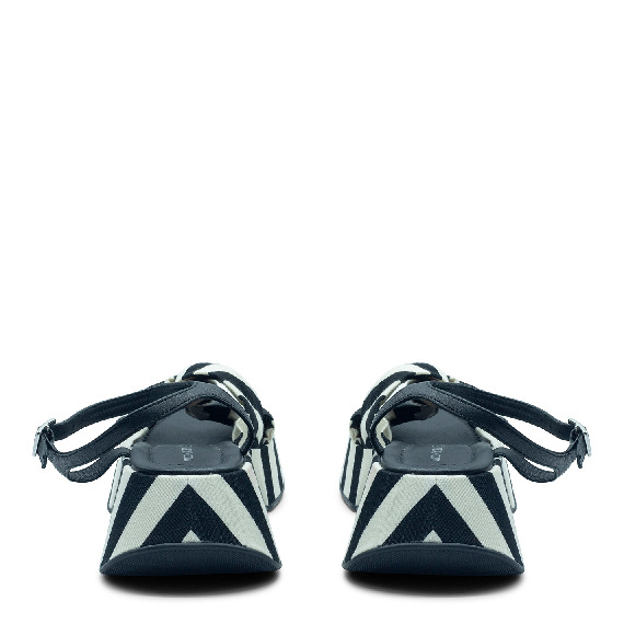 Mini Yoko sandalo marine nero/bianco