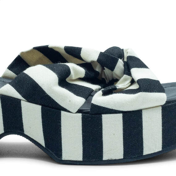 Mini Yoko sandalo marine nero/bianco