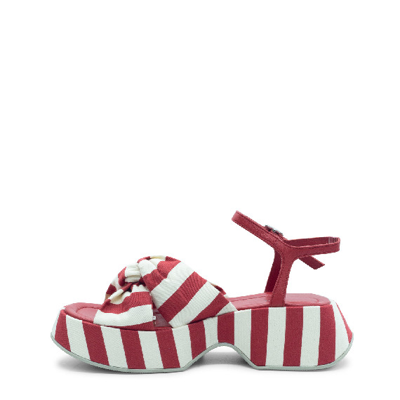Mini Yoko sandalo marine rosso/bianco