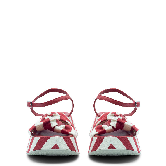Mini Yoko sandalo marine rosso/bianco