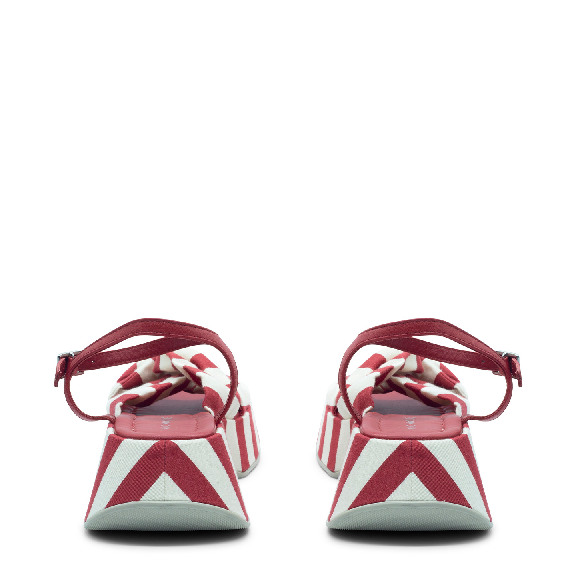 Mini Yoko sandalo marine rosso/bianco