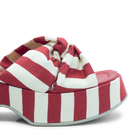 Mini Yoko sandalo marine rosso/bianco