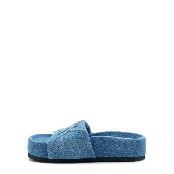 Bubble ciabatta azzurra in denim 