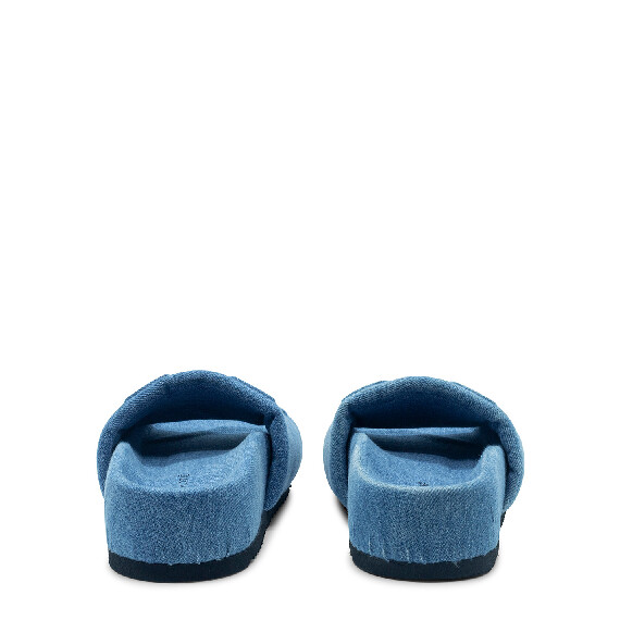 Bubble ciabatta azzurra in denim 