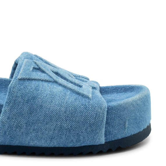 Bubble ciabatta azzurra in denim 