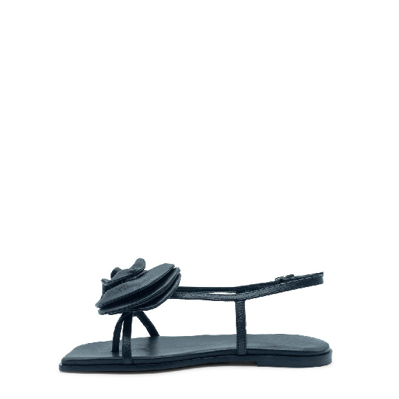 Square open sandalo rose nero