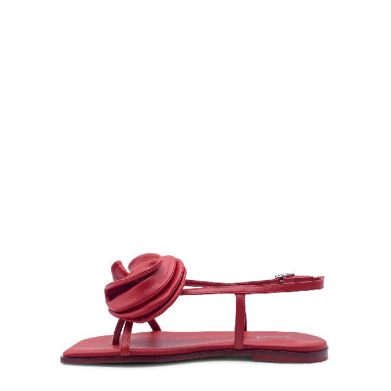 Square open sandalo rose rosso