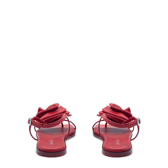 Square open sandalo rose rosso