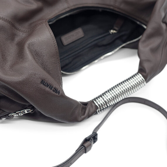 Hope<br/>Dark brown hobo bag  