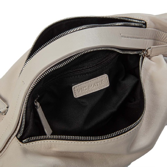 Abigail<br/>Ivory half-moon bag  