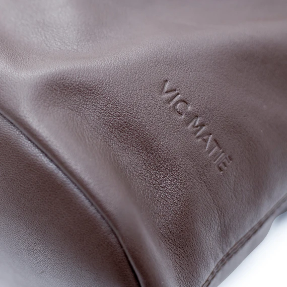 Dafne<br/>Dark brown double-handle shopper  