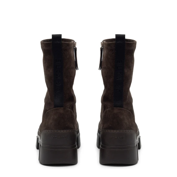 V14 Roccia – Dark brown stretch ankle boot  