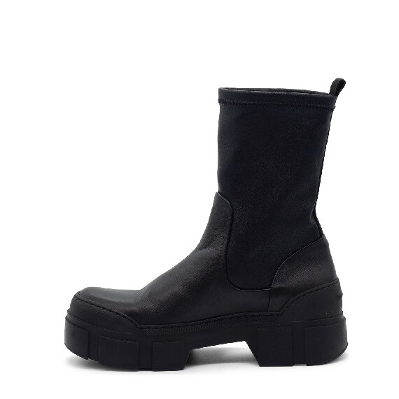 V14 Roccia – Black stretch ankle boot  