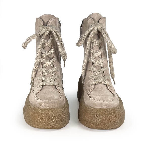 F04 Creepy_ Lace-up ankle boots taupe Vic Matie