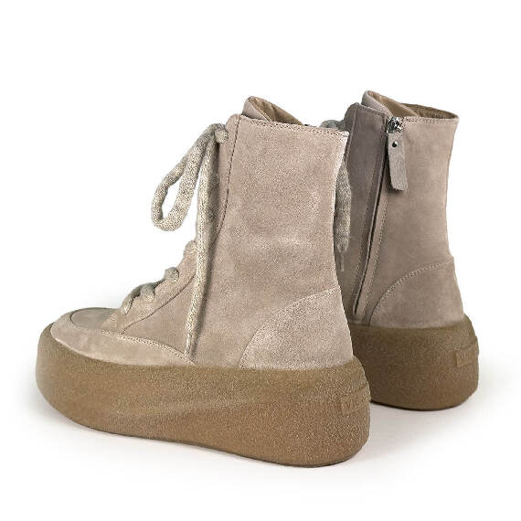 F04 Creepy_ Lace-up ankle boots taupe Vic Matie