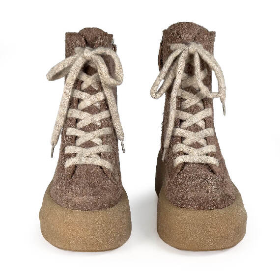 F04 Creepy_ Lace-up ankle boots brown