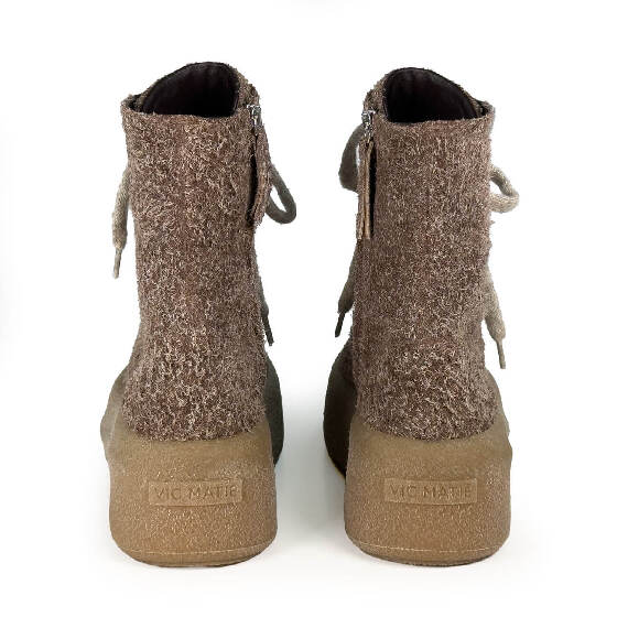 F04 Creepy_ Lace-up ankle boots brown