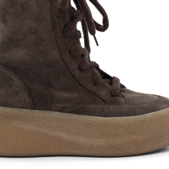 F04 Creepy – Dark brown lace-up ankle boot  