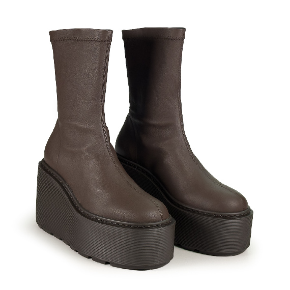 F20 Zeppa Stripy_ Ankle boots dark brown
