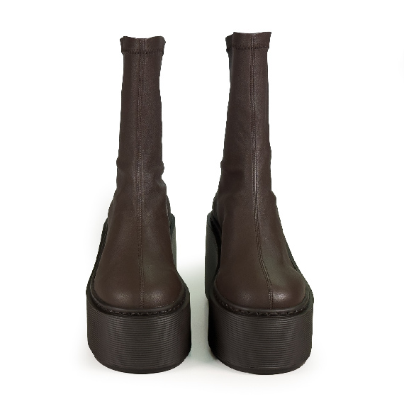 F20 Zeppa Stripy_ Ankle boots dark brown