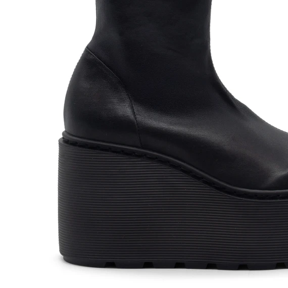 F20 Zeppa Stripy – Black ankle boot  