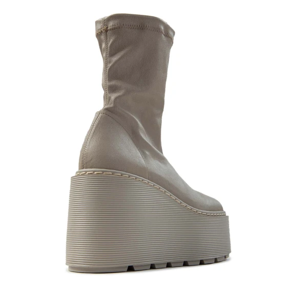 F20 Zeppa Stripy – Ivory ankle boot  