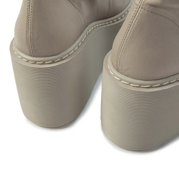F20 Zeppa Stripy – Ivory ankle boot  