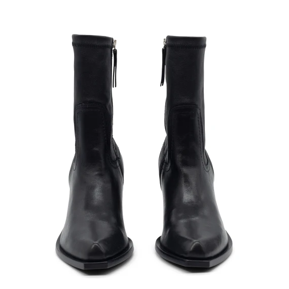 H10 Jolene – Black stretch ankle boot  