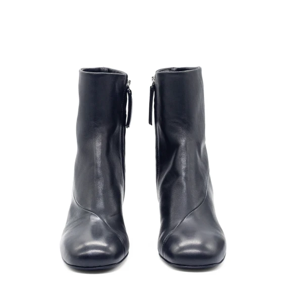 H12 Drop-Tronchetto minimal in pelle nero