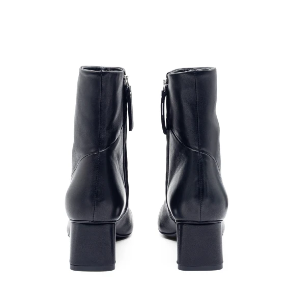 H12 Drop-Tronchetto minimal in pelle nero