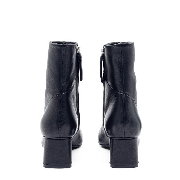 H12 Drop-Tronchetto minimal in pelle nero