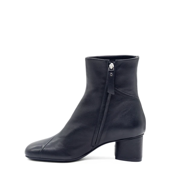 H12 Drop-Tronchetto minimal in pelle nero