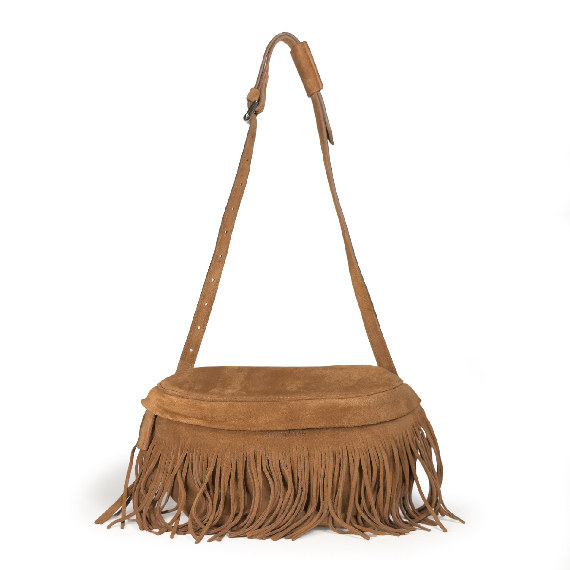 Maris<br>Marsupio con frange cuoio