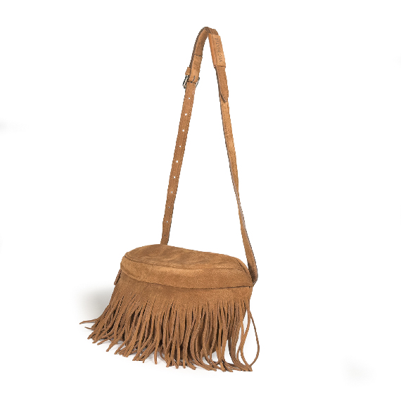 Maris<br>Marsupio con frange cuoio