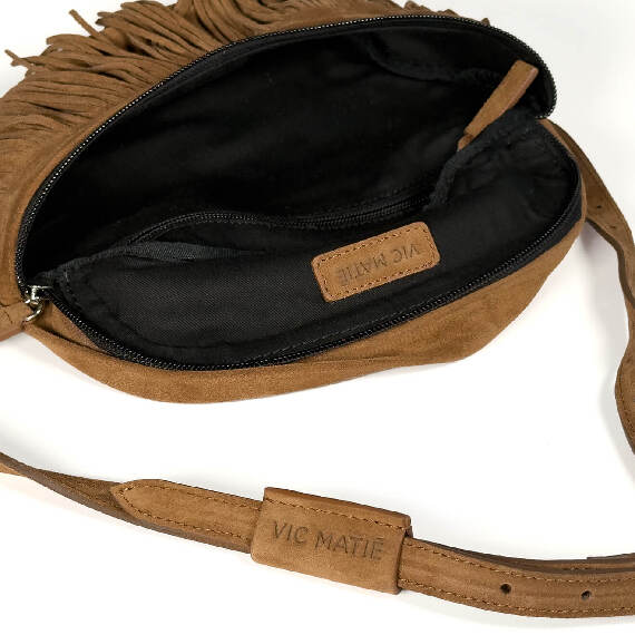 Maris<br>Marsupio con frange cuoio