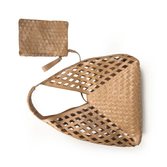 Junko<br>Shopper cuoio