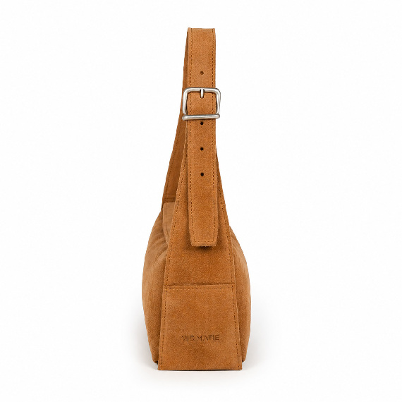Virginia Suede baguette bag tobacco Vic Matie
