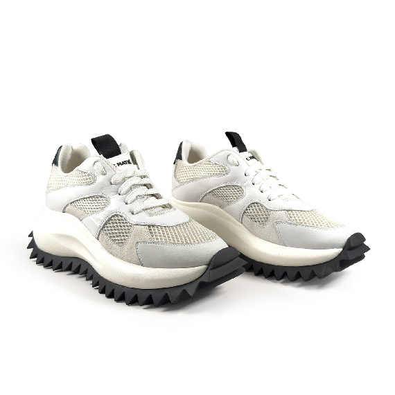 D22 Running<br>Lace-up sneaker white/black