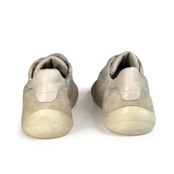 G32_Ondina<br>Low-top sneaker split leather/nylon beige/cream